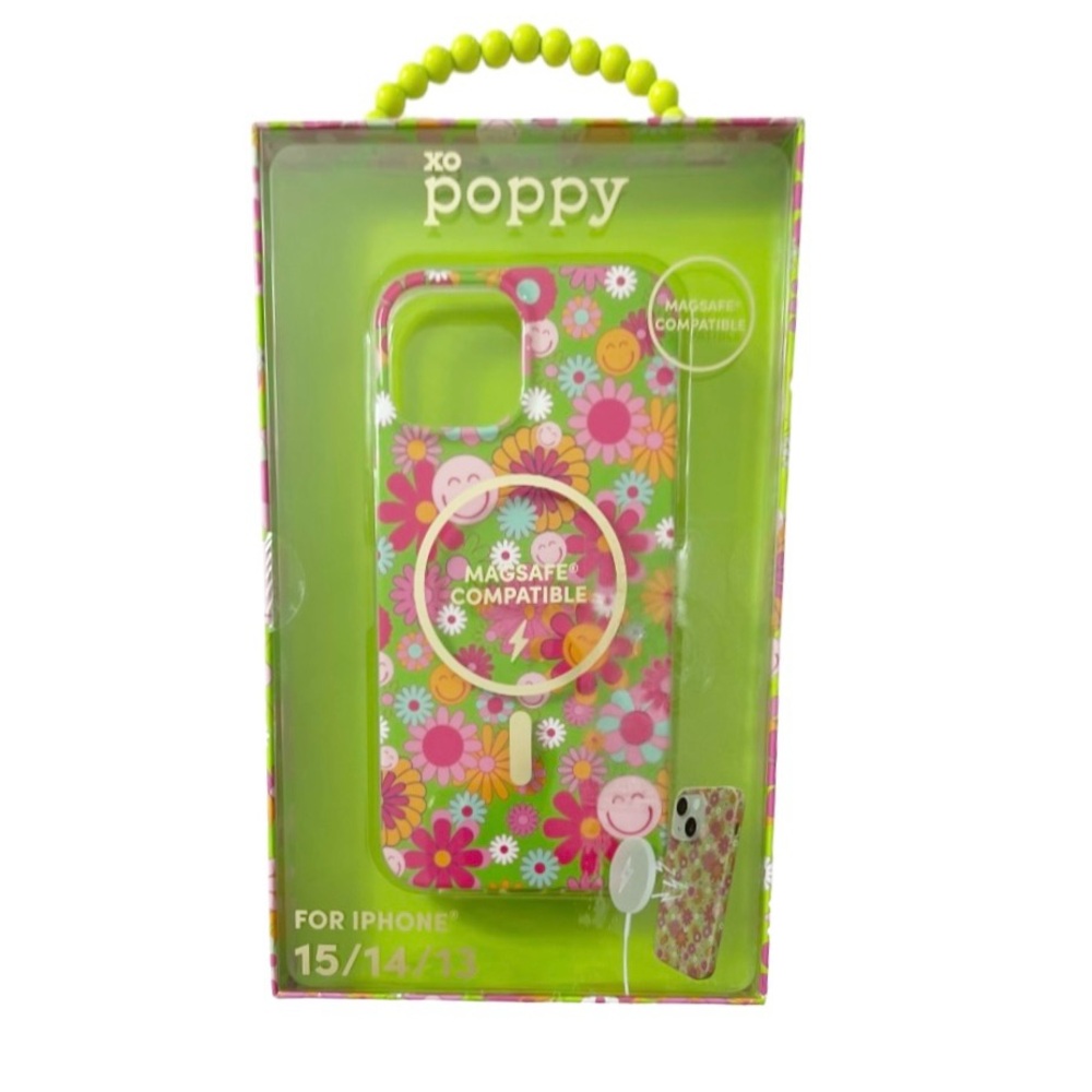 Xo Poppy iPhone Case 15|14|13 MagSafe Compatible NIB
